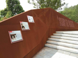 冯坡镇耐候钢挡土墙
